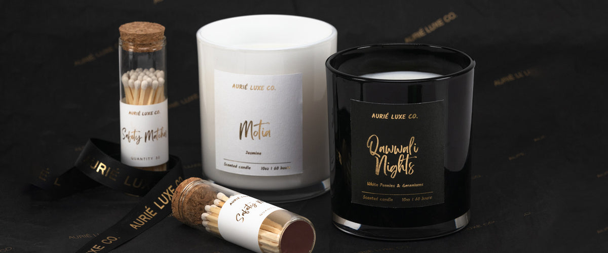 best luxury candles & Safety matches